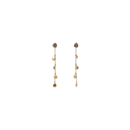 Boucles d'oreilles Isabelle Barrier en or rose et diamants naturels